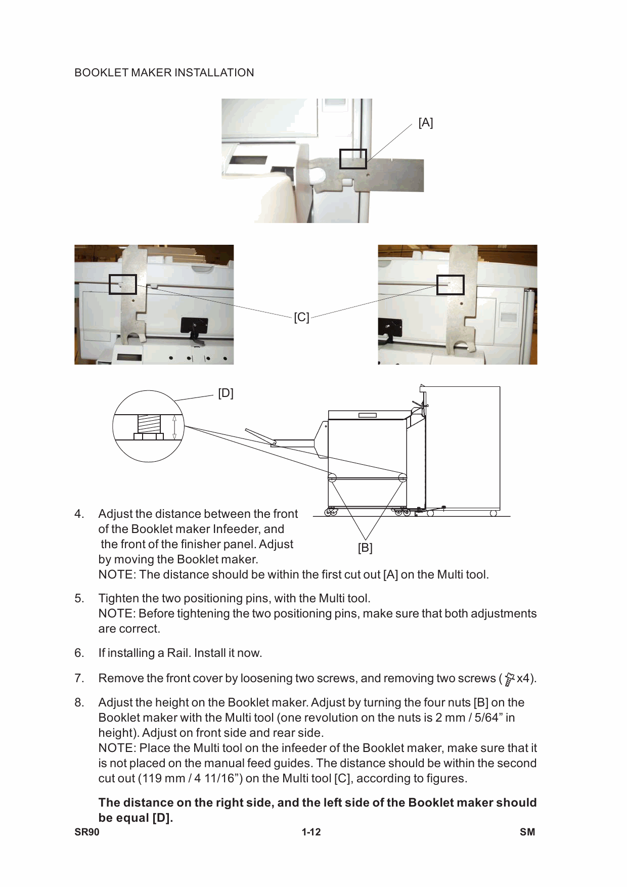 RICOH Options SR90 TR90 CF90 BF90 BOOKLET-MAKER TRIMMER COVER-FEEDER Service Manual PDF download-3